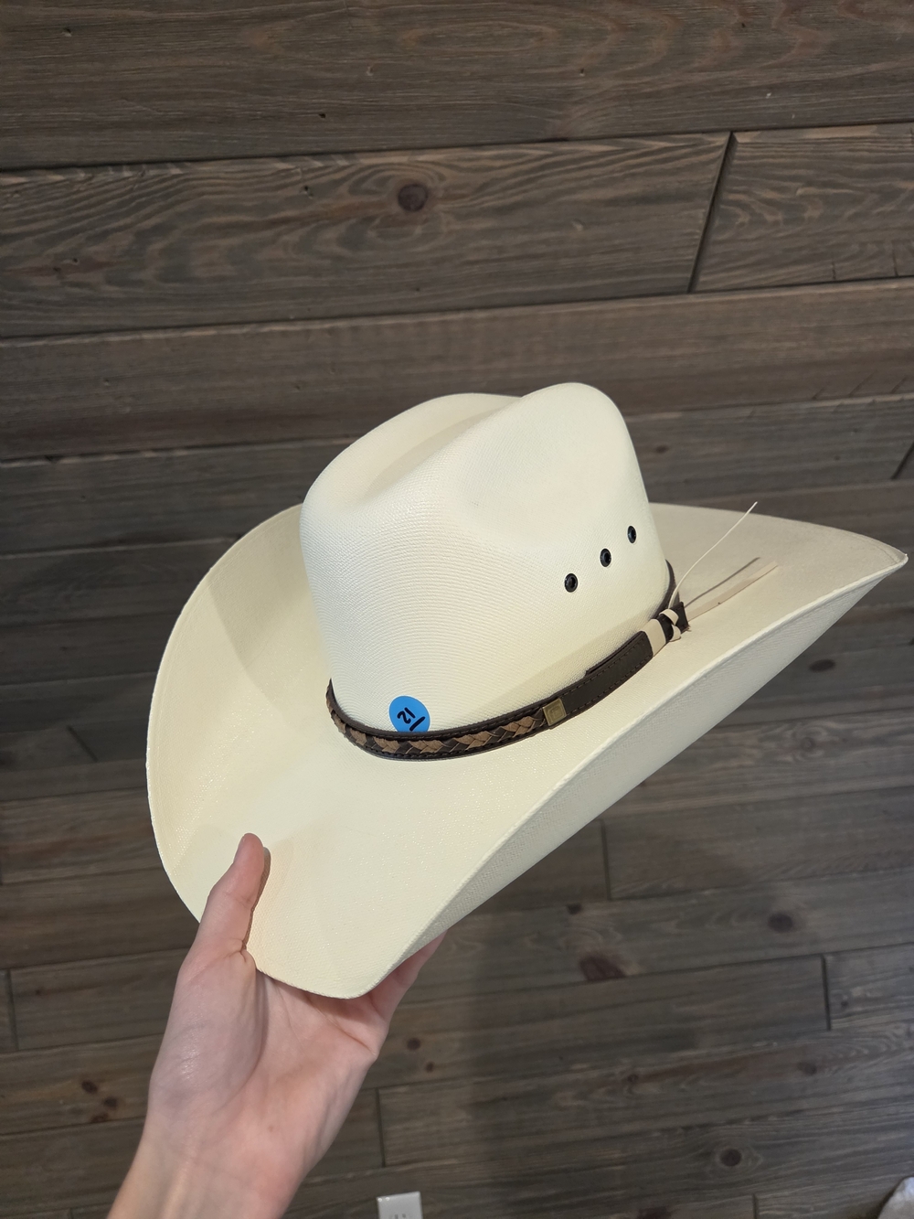 Potrero Western Cowboy Hat with Braided Brown Band